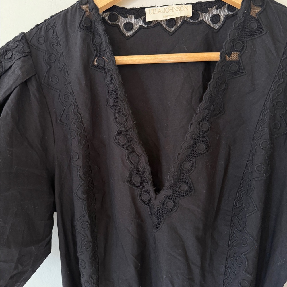 Ulla Johnson Camila Black Mini Dress - Picture 6 of 16